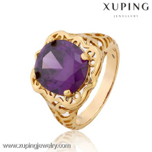 12834-Xuping últimos diseños de anillo de dedo de oro, anillo de los hombres modelo de anillo, grandes diseños de un anillo de piedra para hombres